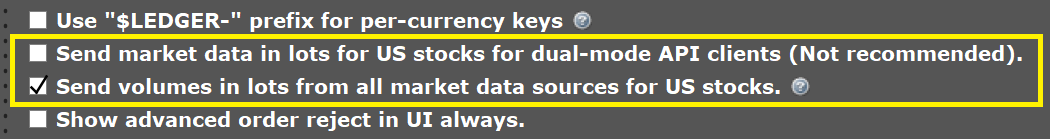 Volume Configuration