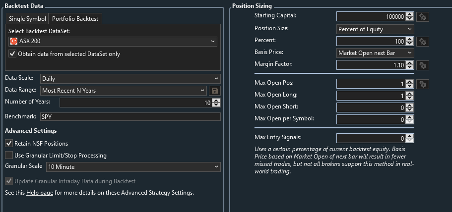 WealthLab - Strategy-ranking-position-sizing
